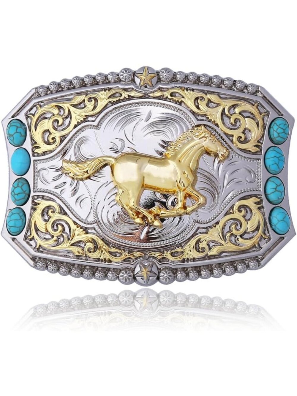 Western Skull Cowboy Belt Buckle for Men & Women - Ghost Skeleton Longhorn Rodeo